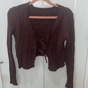 SHEIN brown shrug/valero